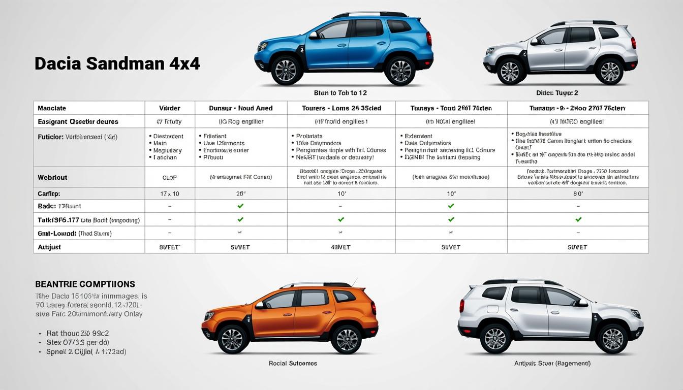 découvrez comment le dacia sandman 4x4 se distingue de ses concurrents sur le marché, en examinant ses caractéristiques, performances et avantages. une analyse complète pour les passionnés d'automobile et les futurs acheteurs.