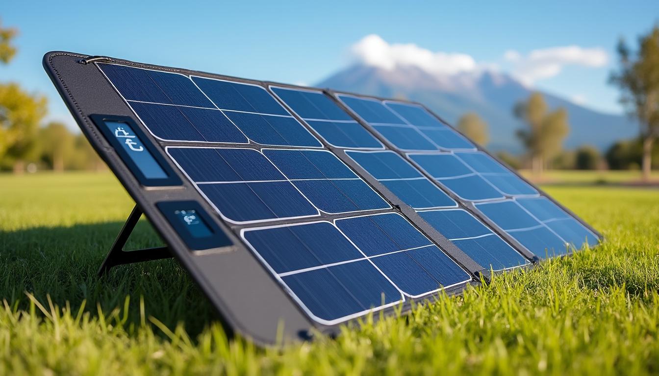 découvrez le panneau solaire pliable 4w 12v, le chargeur de batterie idéal pour profiter d'une énergie renouvelable où que vous soyez. léger, compact et efficace, il assure une alimentation fiable pour vos appareils électroniques en déplacement.