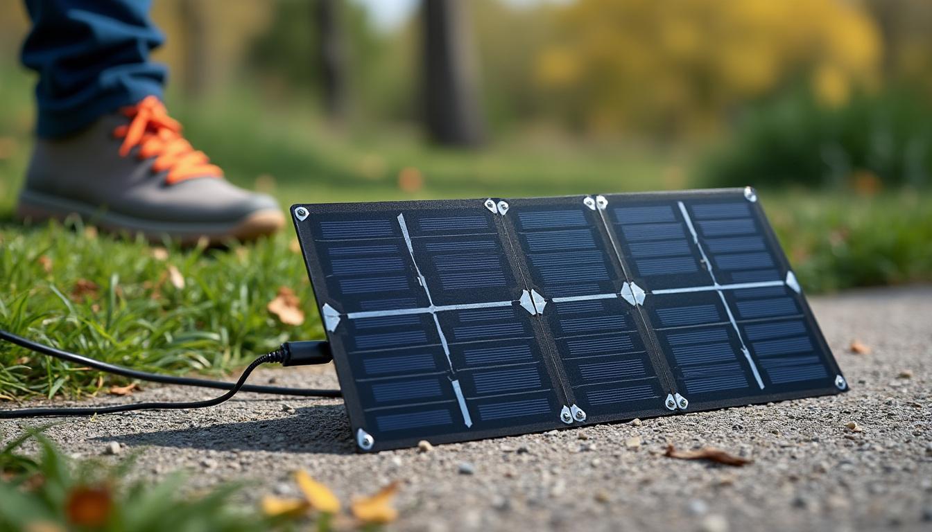 découvrez le panneau solaire pliable 4w 12v, un chargeur de batterie pratique et écologique. profitez d'une source d'énergie renouvelable partout, idéale pour recharger vos appareils lors de vos déplacements ou activités en plein air.