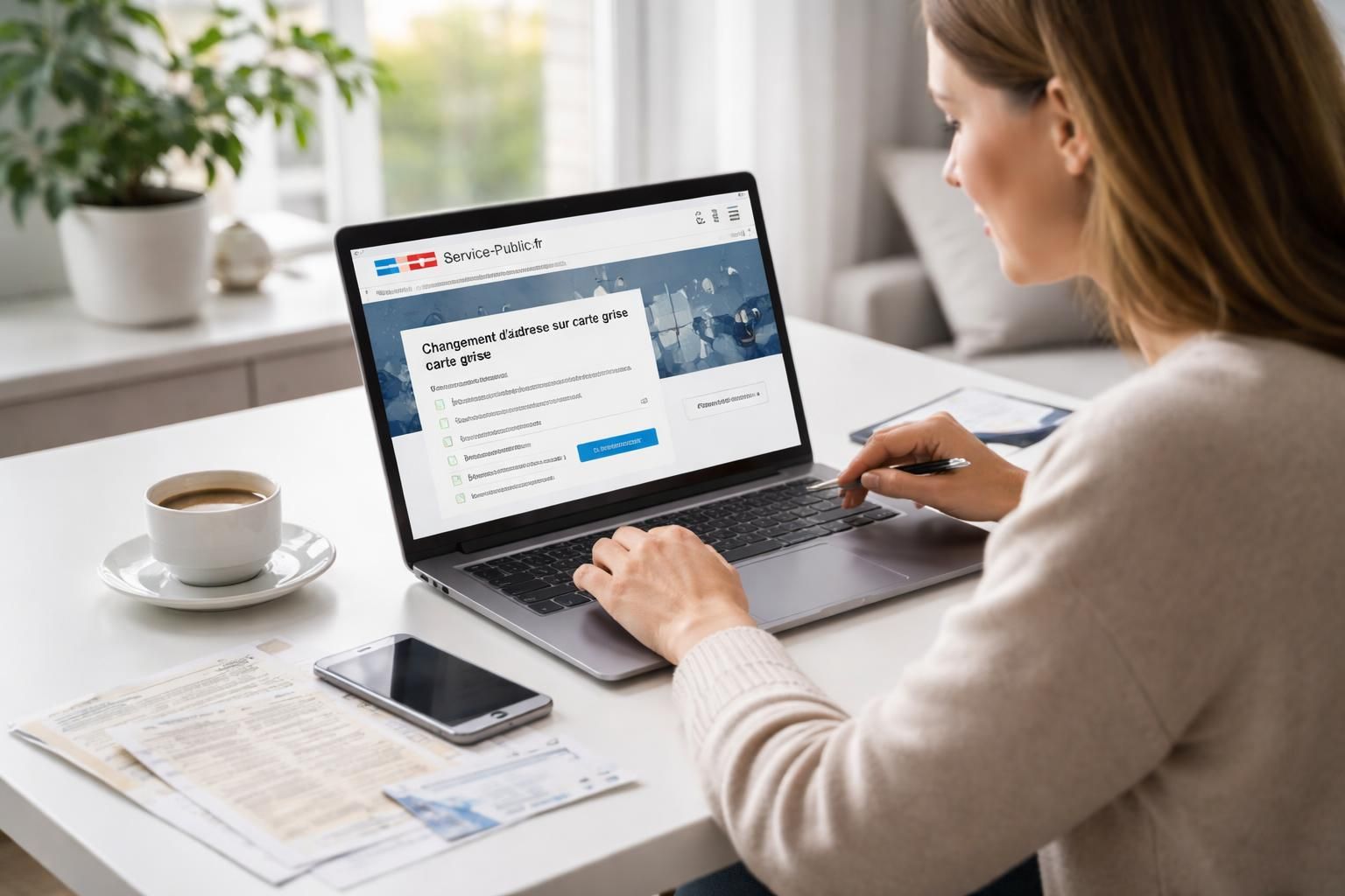 effectuez facilement le changement d'adresse de votre carte grise en ligne grâce à une procédure simplifiée et rapide, sans déplacement en préfecture.