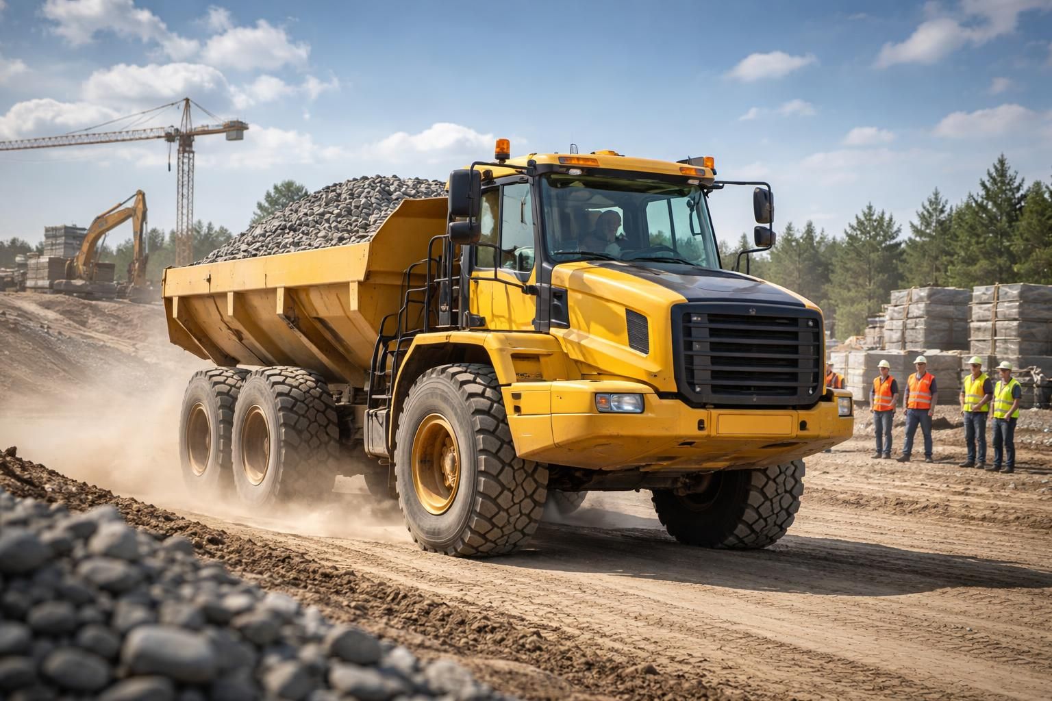 découvrez comment l'utilisation d'un dumper peut optimiser l'efficacité et réduire les coûts d'exploitation de votre chantier grâce à un transport rapide et flexible des matériaux.