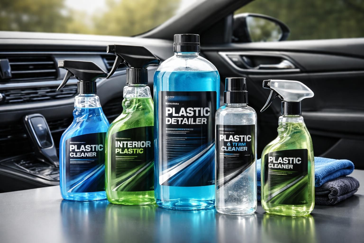 découvrez notre sélection spéciale de nettoyants pour plastiques auto, conçus pour protéger et raviver l'intérieur de votre véhicule avec efficacité.