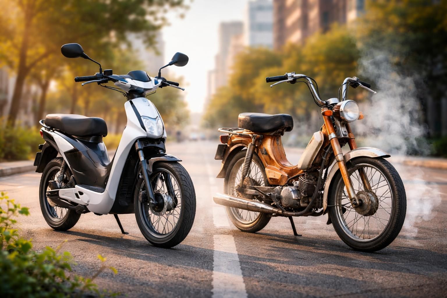 découvrez les avantages des mobylettes électriques, plus écologiques, économiques et silencieuses que les modèles traditionnels à essence.